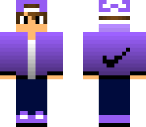 purple nike boy