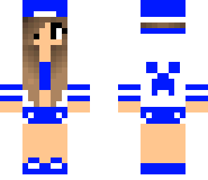 blue high school girl