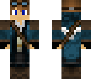 steampunk pilot with wings
