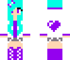 purple mint girl