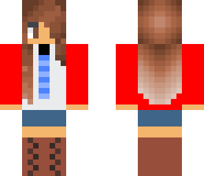 girl with red jacket