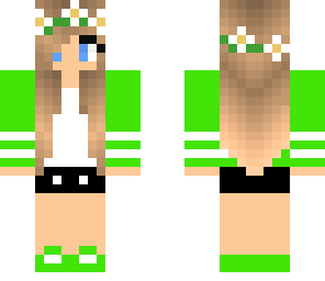 green tomboy girl