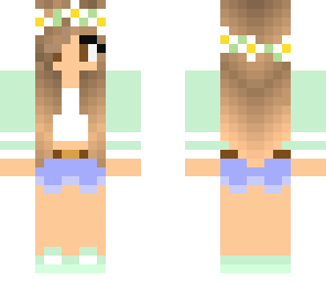 pastel green girl