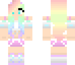 super cute light pastel girl