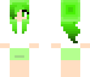chica de pelo verde