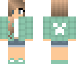 minty girl creeperhat