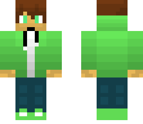 green hoodie