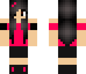 pink and black goth girl