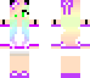cute purple girl