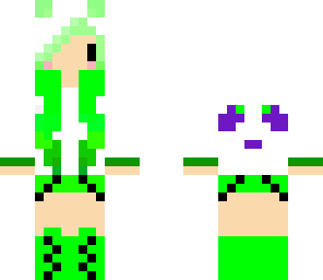 cute lime panda girl