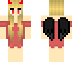 devil blonde girl