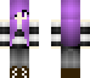 purple haired girl