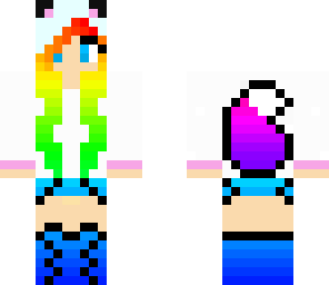 rainbow fox girl