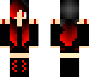 red and black bikini
