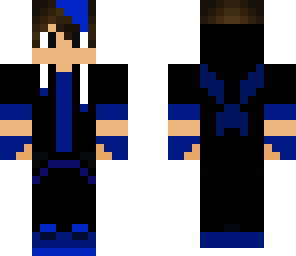 blue emo boy