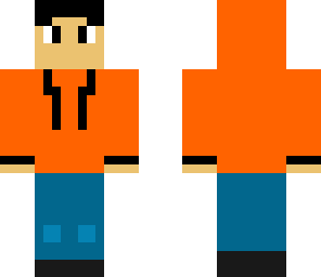 orange hoodie
