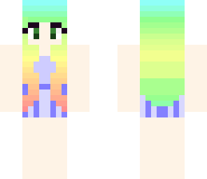 rainbow hair girl 