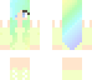 ranibow haired lemon pastel