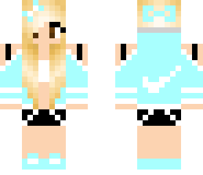 light blue nike girl