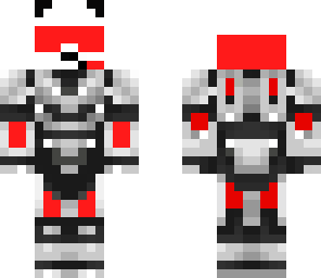red cyborg panda