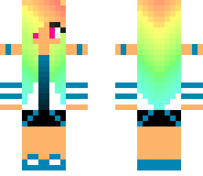 rainbow hair girl