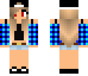 blue skatergirl