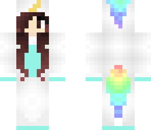 blue unicorn rainbow girl