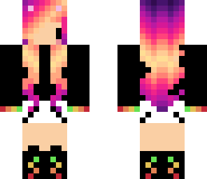 rainbow cat girl