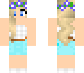 lightly shaded flower girl