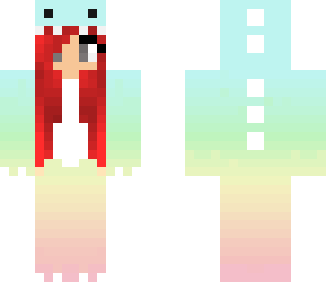 red haired dino girl