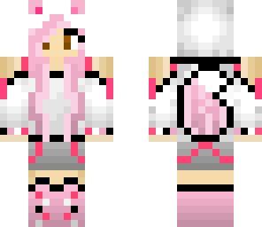 pink fox girl customized skin