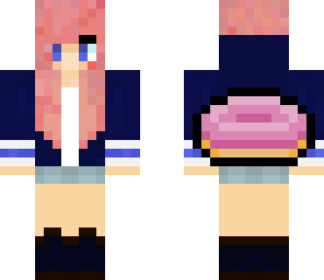 pink donut girl