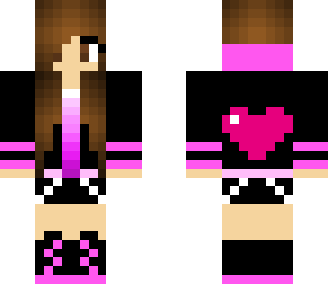 pink heart girl
