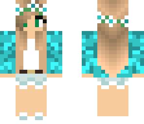 blue fall girl