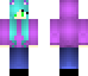 neon kitty girl