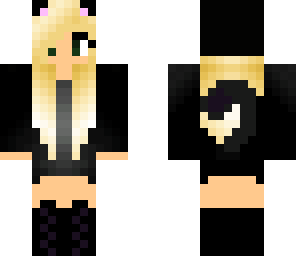 black cat girl