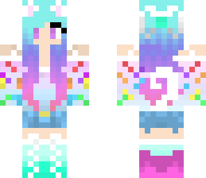 rainbow catgirl