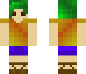 pixelated elf girl