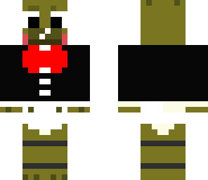 baby springtrap in a suit top and diaper