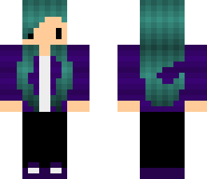 purple and teal