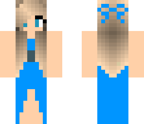blue dress