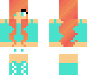 torquiest with orange hair style