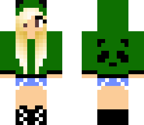 green panda hoodie