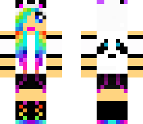 rainbow panda girl