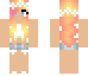 yellow summer flower girl