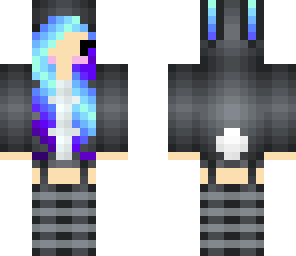 cute blue bunny girl