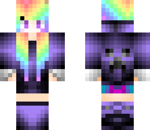 rainbow haired girl