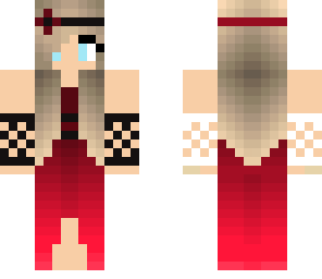 fancy girl red dress