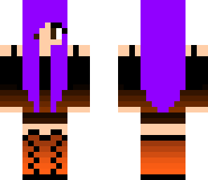 purple halloween girl