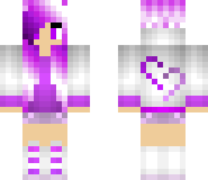 neon purple gamer girl